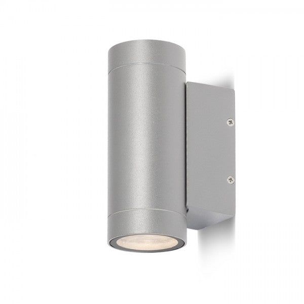 MIZZI II silver grey 230V LED GU10 2x8W IP54 image 1