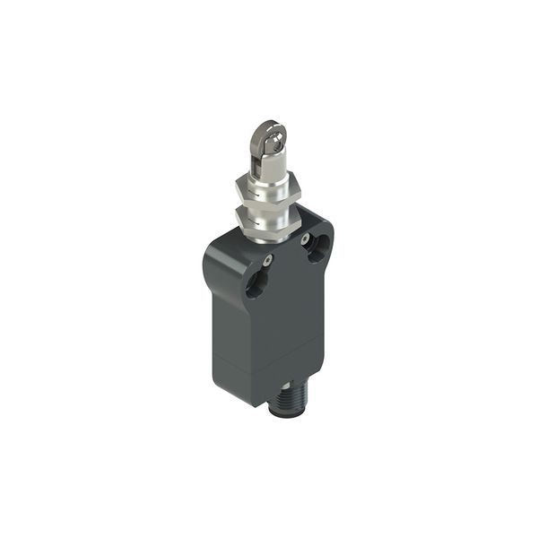 Modular prewired switch with plunger with roller and M12 threaded bearing image 1