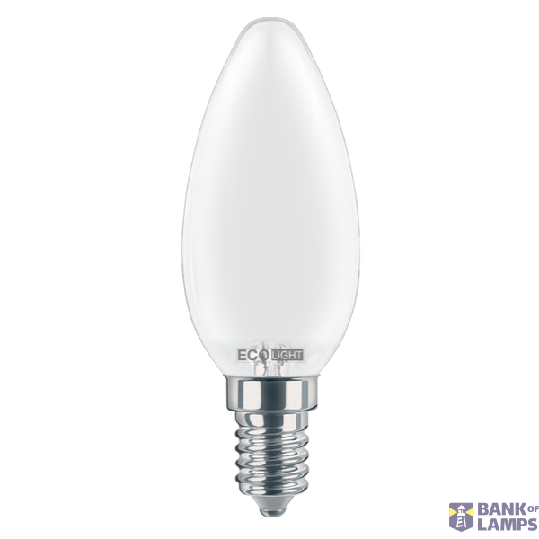 FIL. LED ECOLIGHT CANDELA SATEN image 1