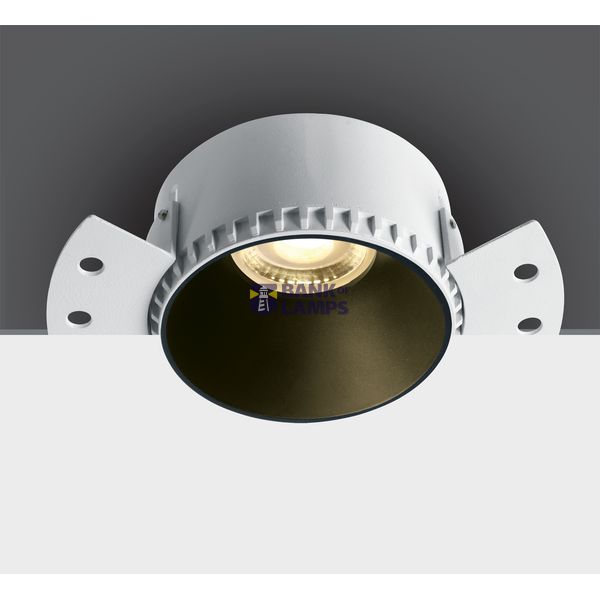 WHITE GU10 10W TRIMLESS DARK LIGHT WITHOUT REFLECTOR image 1