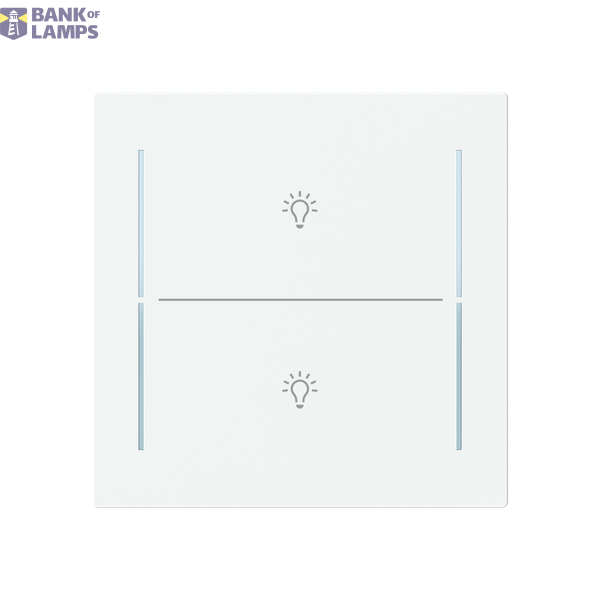 LFBT/A.2.70.1-44M Cover plate with legend with Symbol "light" studio white matt - Trevion® image 1