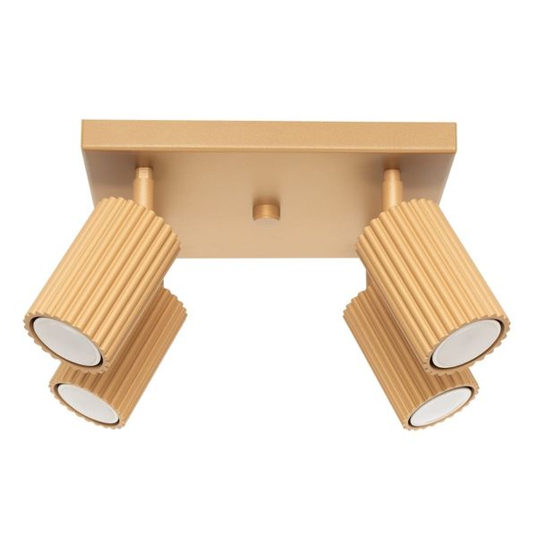 CEILING LAMP FOR DINING ROOM CARBON MOVABLE GOLDEN SPOTLIGHTS ON GU10 image 1