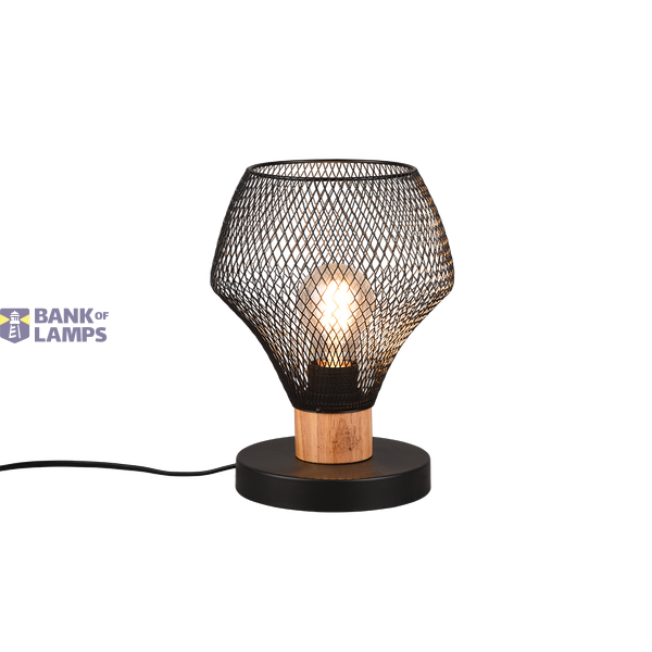 Valeria table lamp E27 matt black image 1
