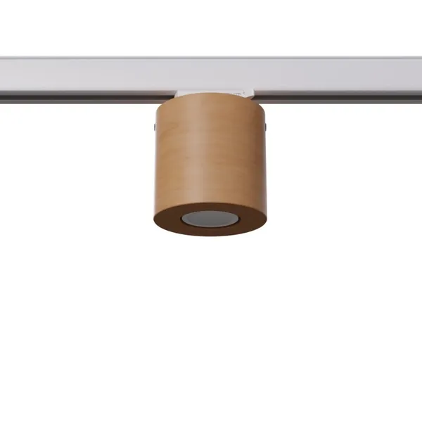 3-PHASE TRACK CEILING LAMP ORBIS NATURAL WOOD GU10 4000K 7W 530LM WHITE image 1