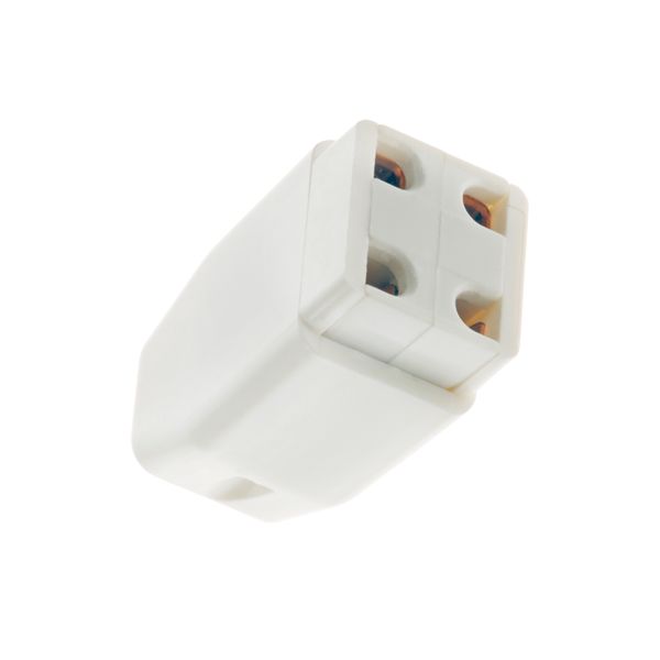 Lampholder 4-pin single ended White image 1