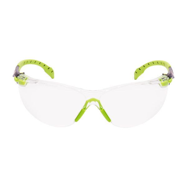 3M™ Solus™ 1000 Safety Glasses, Green/Black Frame, Scotchgard™ Anti-Fo image 2