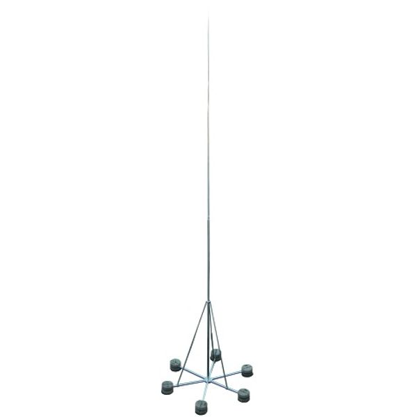 Self-supp. air-term.rod D 60/10mm L 10M Al w. six-legged supp. R 1200m image 1