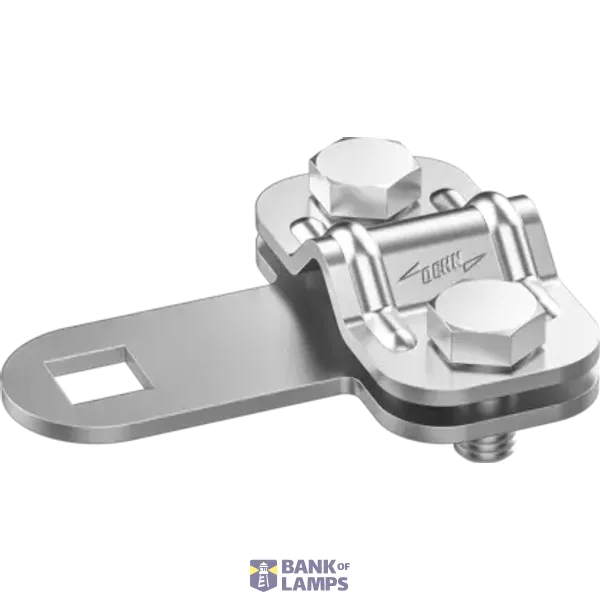 Clamping piece StSt with square hole image 1