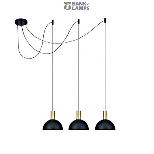 Bela Alto S Pendant luminar 3x10W 100-240V E27 IP20 brass image 1