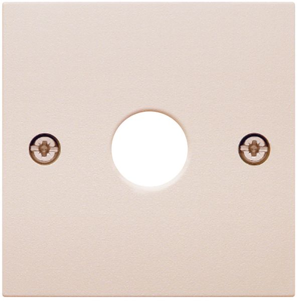 Centre plate for aerial socket 1-hole, S.1, white glossy image 2