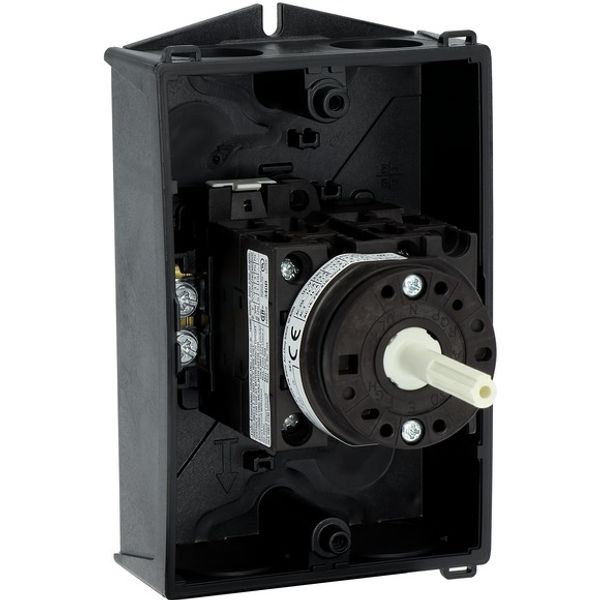 T0-3-15680/I1/SVB-SW Main switch, T0, 20 A, surface mounting, 3 contact unit(s), 3 pole + N, 1 N/O, 1 N/C, STOP function, With black rotary handle and locking ring, Lockab image 10