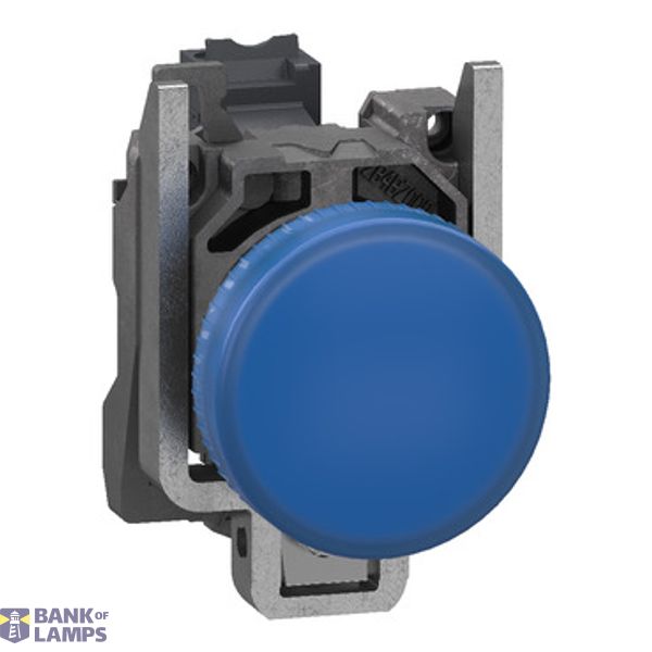 Pilot Light metal blue LED lens push-in image 2