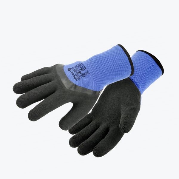ZICHER protective gloves latex coated insulated blue 10 image 1