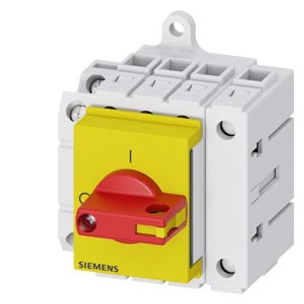 Switch disconnector 3LD3, Iu 25 A main control switch 3-pole image 1