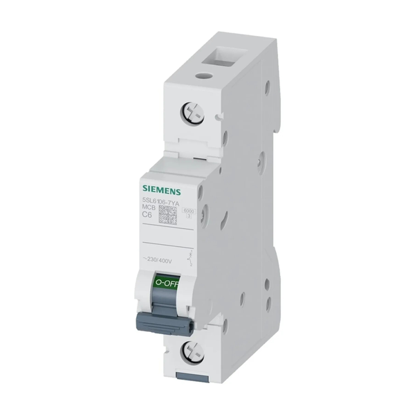 Miniature circuit breaker 230/400 V 6kA, 1-pole, C, 6A image 1