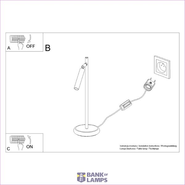 PASTELO WHITE DESK LAMP 1XG9 image 5
