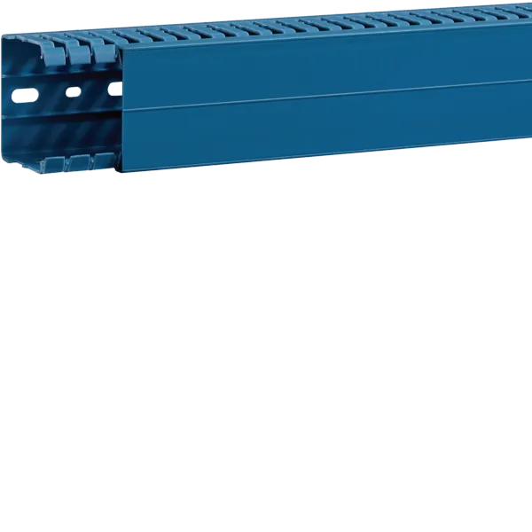 Slotted panel trunking made of PVC BA7A 60x60mm blue image 1