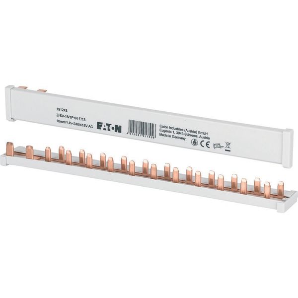 Z-SV-16/1P+N-F/13 Busbar, 1Ph, 16qmm, 13 module image 3