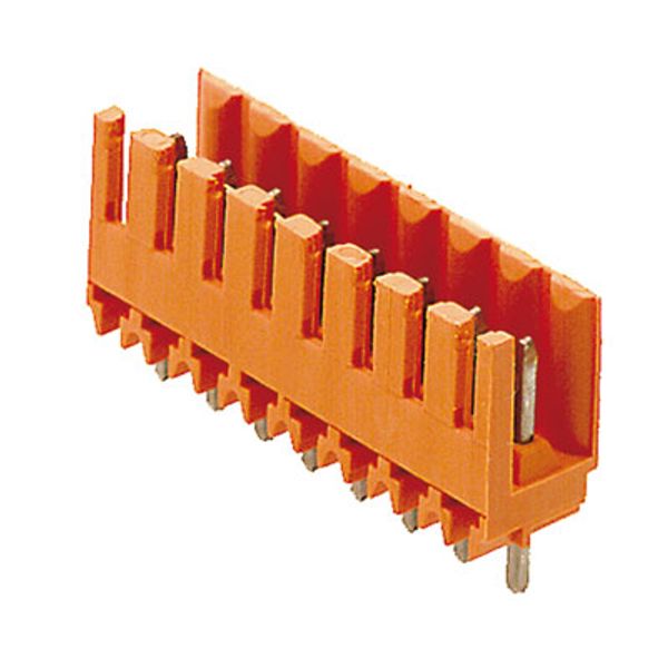 PCB plug-in connector, male header, open side, THT solder connection, 3.50 mm, Number of poles: 2, 180°, Solder pin length (l): 4.5 mm, tinned, black, Box image 2