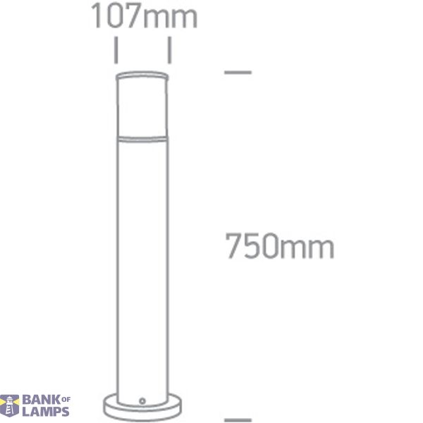 ANTHRACITE POLE 75cm E27 20W image 2