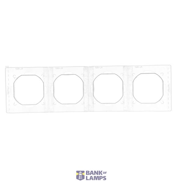 Transition adapter for 45x45 mm fitting type, satin, metallized image 1