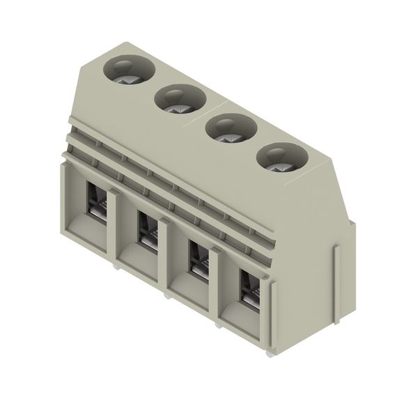 Printed circuit board terminals, 10.16 mm, Number of poles: 4, 90°, Solder pin length (l): 4.5 mm, tinned, Pebble grey, Clamping yoke connection, Clamping range, max. : 16 mm², Box image 2