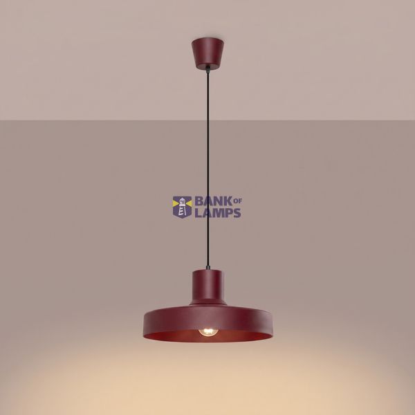 Pendant lamp BILO burgundy image 7
