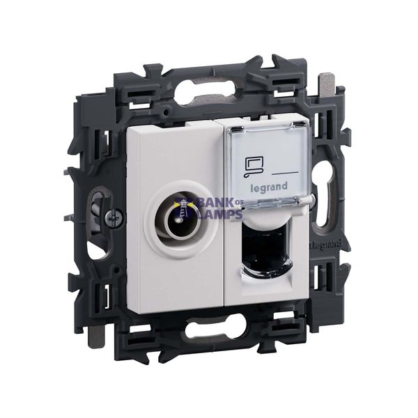 Tv telenet + RJ45 UTP category 6 socket white image 32