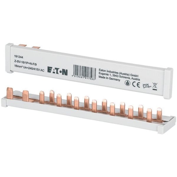 Z-SV-16/1P+N-F/9 Busbar, 1Ph, 16qmm, 9 module image 4