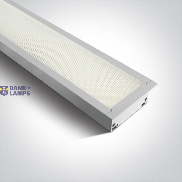 WHITE RECESSED UGR19 40W CW 1210mm 230V image 1