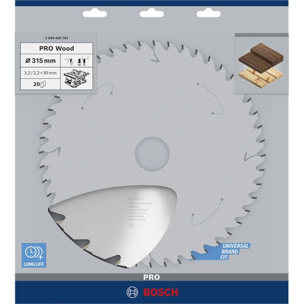 Construct Wood circular saw blade 315 x 30 x 3,2 mm; 20 image 2