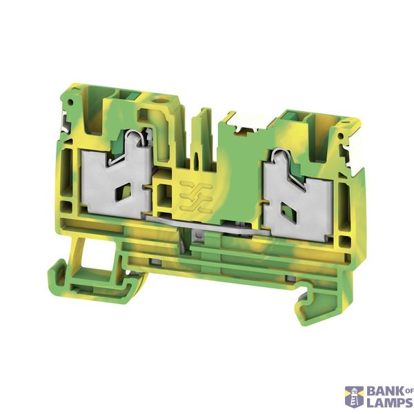 PE terminal, SNAP IN, Green/yellow, 4 mm², 1000 V, Number of connectio image 1