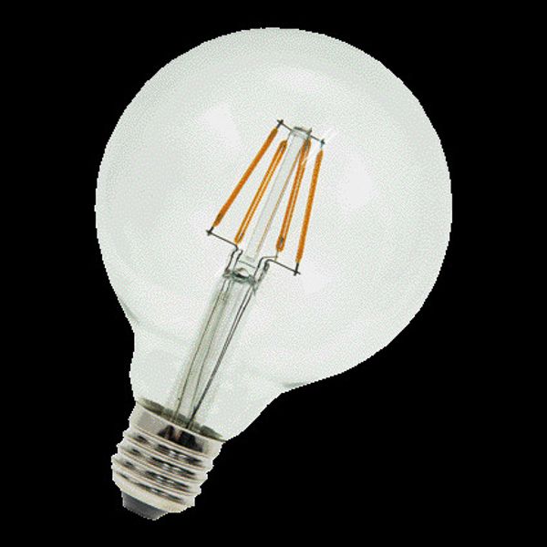 LED Filament G95 E27 240V 4W 2700K CL Dimm image 2