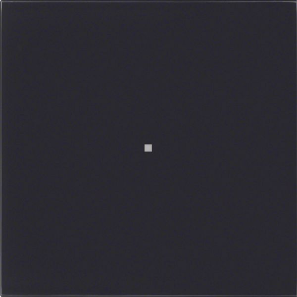 B.IQ push-button 1gang, KNX - B.IQ, glass black image 1