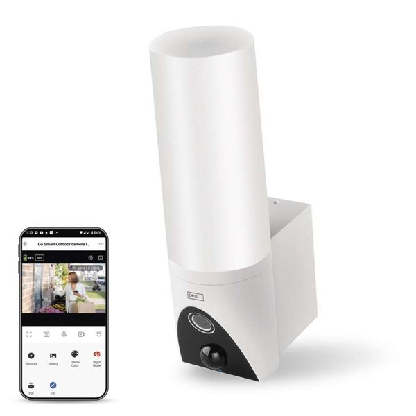 GoSmart Outdoor rotating camera IP-300 TORCH with WiFi and light, white image 1