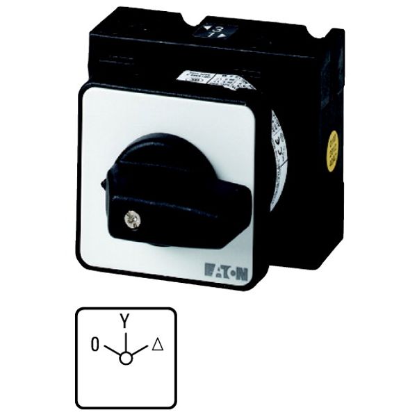 T3-4-3/E Star-delta switches, T3, 32 A, flush mounting, 4 contact unit(s), Contacts: 8, 60 °, maintained, With 0 (Off) position, 0-Y-D, Design number 3 image 1
