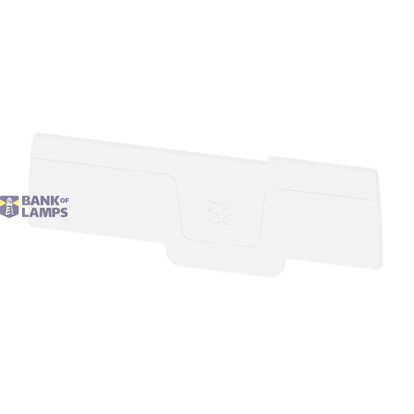 End plate for terminals, white, Height: 82.1 mm, Width: 2.1 mm, V-0, W image 1