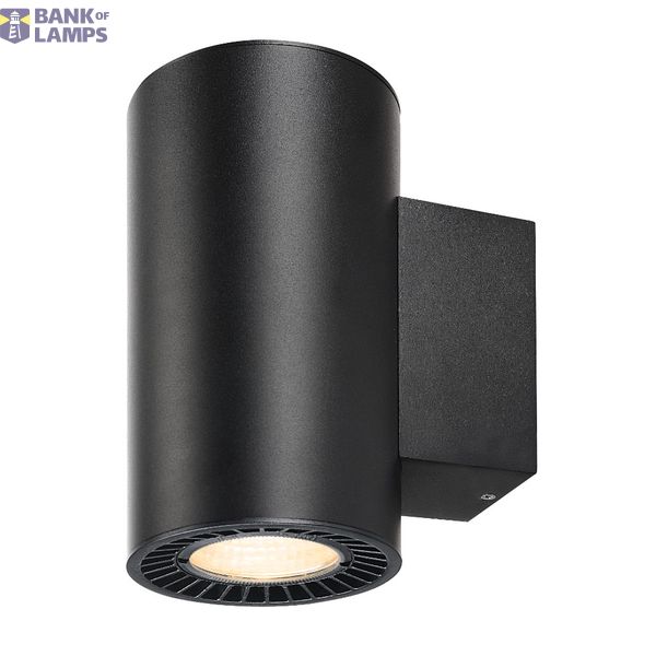 SUPROS WALL Up/Down,round,black,3000K,SLM LED, 60ø reflector image 1