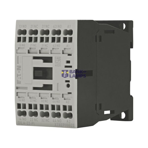 Control relay, 110 V, DC, 2 N/O, 2 N/C, Push in terminals, DIN-rail/sc image 2