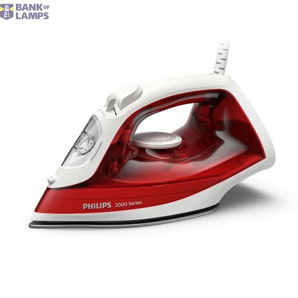 Philips Steam Iron | DST2010/40 2000 Series | Steam Iron | 2000 W | Water tank capacity 250 ml | Continuous steam 25 g/min | Steam boost performance 100 g/min | Red image 1