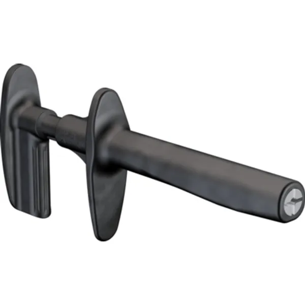 Alligator clip, black, thread M4, L 170 mm, CAT IV, socket 4 mm, 66.9446-21 image 1