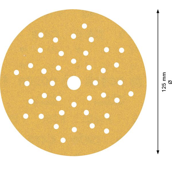 EXPERT C47 Sandpaper with multihole for Random Orbital Sanders 125 mm, G 18 5-pc image 2