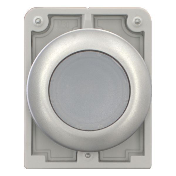 M30C-FDRL-W Illuminated pushbutton actuator, RMQ-Titan, Flat, maintained, White, Blank, Metal bezel image 4