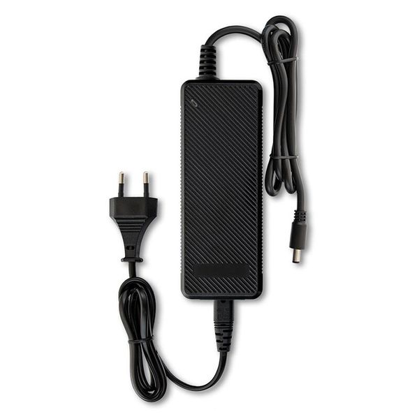 Power adapter 96W, DC24V/4A, IP20, black plastic, with plug image 1