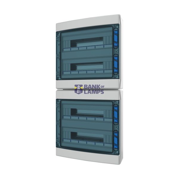Surface Mounted Board, IP65, IK08, 4-rows 72 modules with screw termin image 2