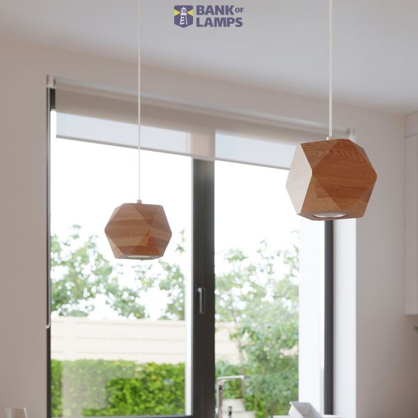 CEILING LAMP WOODY 1 NATURAL WOOD GU10 1X40W IP20 image 7