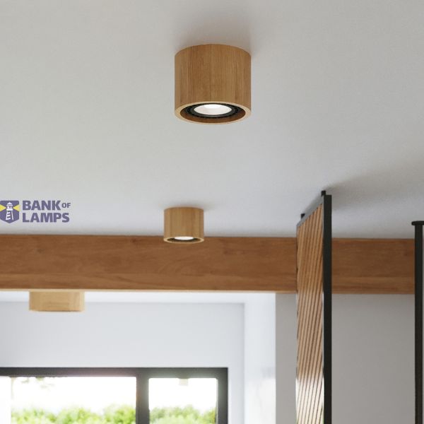 SPOT BASIC 1 NATURAL WOOD GU10 1X40W IP20 image 7