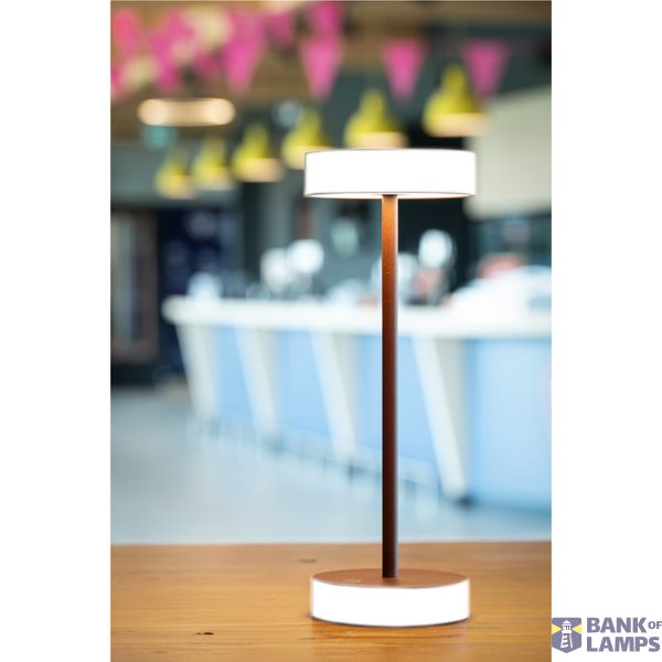 VINOLINA, table lamp, battery, IP54, 2700/3000K, TOUCH, black image 2