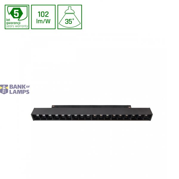 SYSTEM SHIFT CCT- GRID M LINING FITURE 330X23X42MM 17W 40deg BLACK CCT SWITCH 5yw 2F image 1