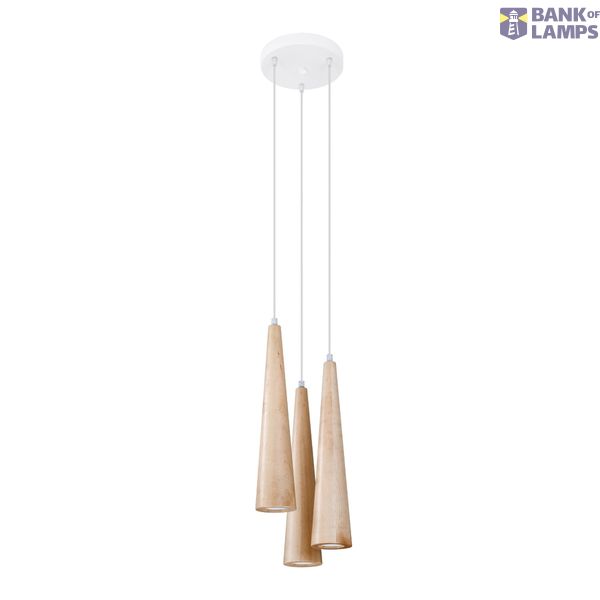 Pendant lamp SULA 3 natural wood SL.1101 image 2